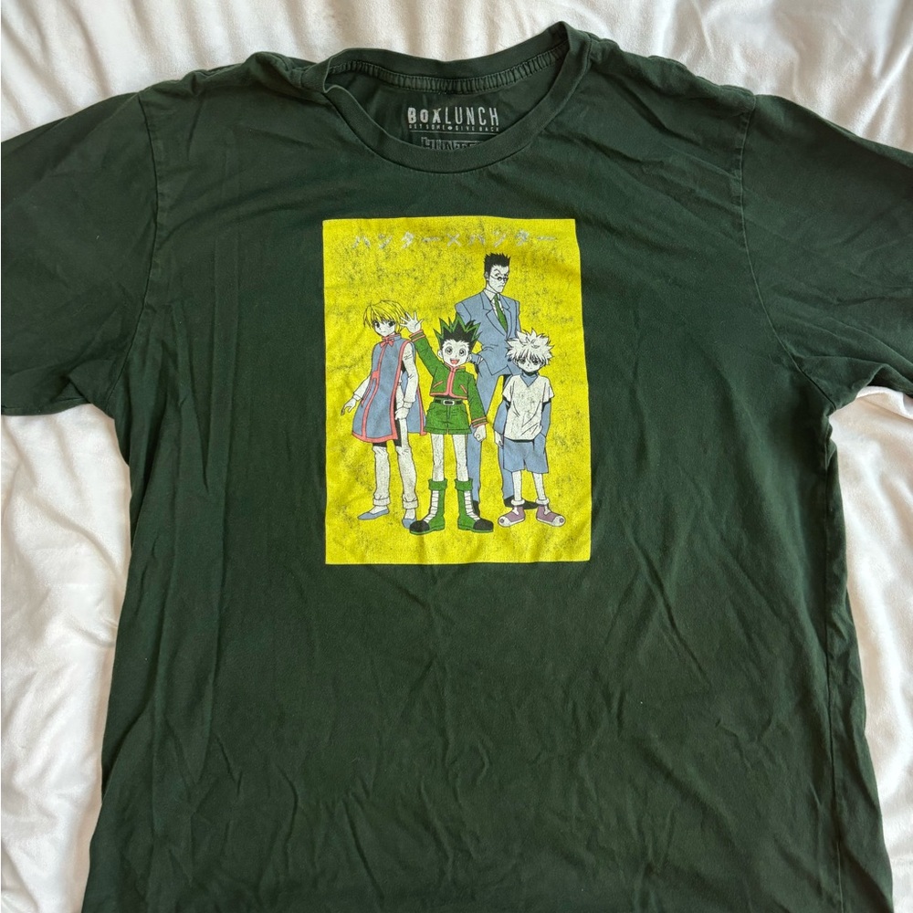 Green Hunter X Hunter Group Katakana Shirt - BoxLunch Exclusive - Woman’s XL